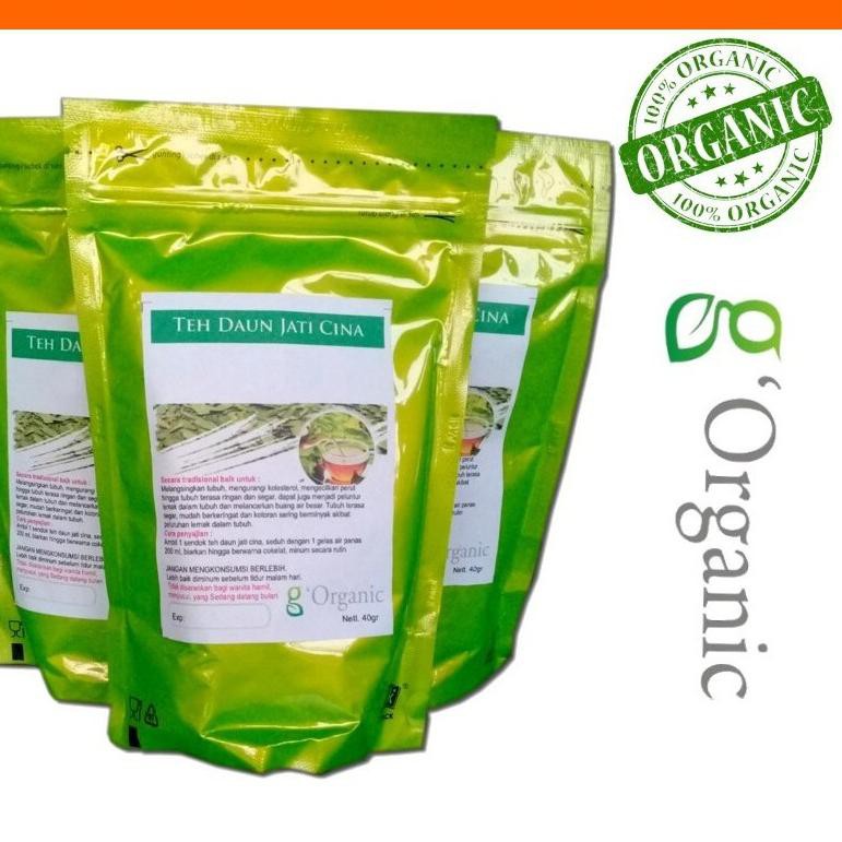 

TFA Teh Daun Jati Cina Celup G'Organic Langsing Alami Spesial Order