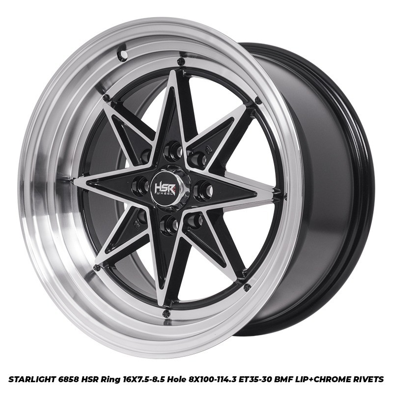 Velg racing HSR R16 STARLIGHT RING 16 velg mobil SUZUKI Karimun Estilo Splash Swift Wagon