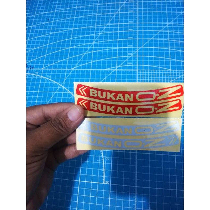 stiker velg bukan OZ isi 2 pcs (A9)