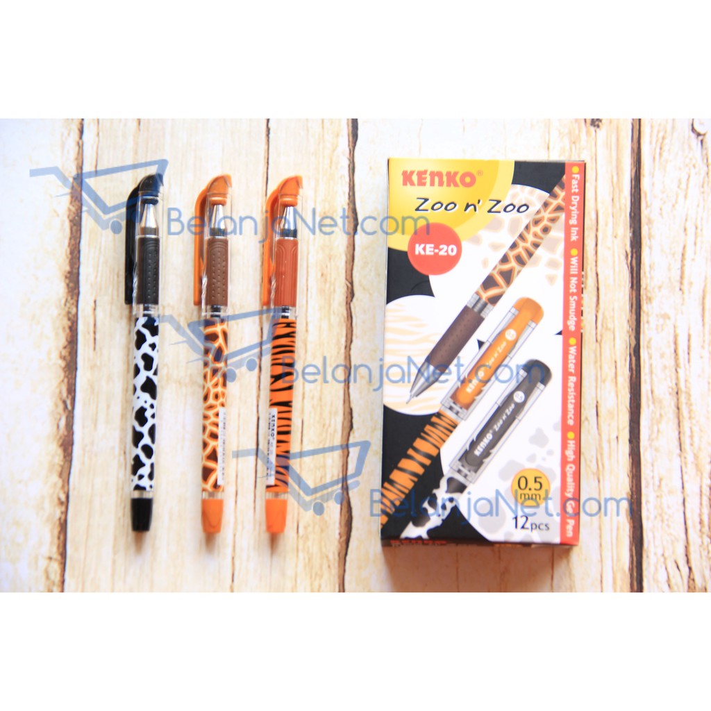 Pen Gel Kenko Zoo n Zoo 0.5 mm KE-20 [1 LUSIN]