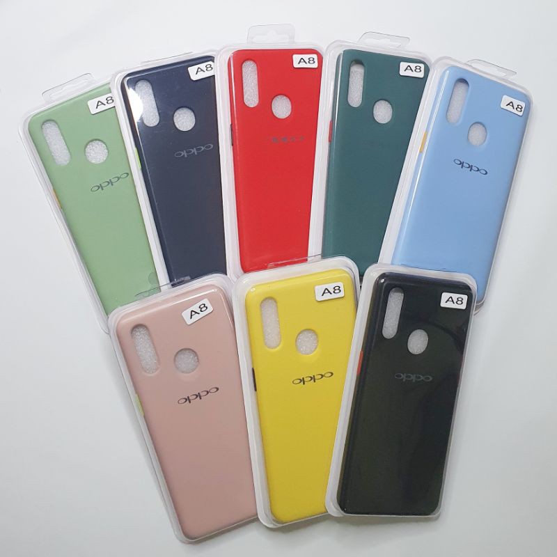 Oppo A8 / A31 Macaron Tone Case / Silicone Macaron Colour Side button