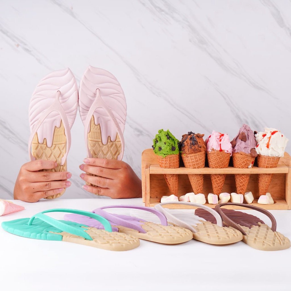 Sandal Jepit Wanita Terbaru Sendal Cewek Jepit Kekinian Sandal Jepit Ice Cream