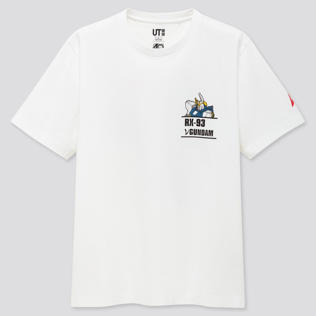 T-Shirt UNIQLO x Gunpla 40th UT RX-93 Nu Gundam - Kaos Gundam Original