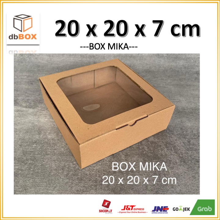 

BOX MIKA 20x20x7 kardus die cut, untuk kue hampers gift box MIKA MIKA MIKA-