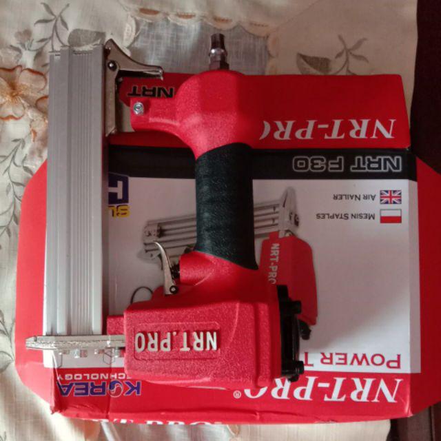 Nrt Pro F30 Mesin Airnailer Paku Tembak Kayu Portable Paku 30mm Air Nailer Pistol Paku Tenaga Angin