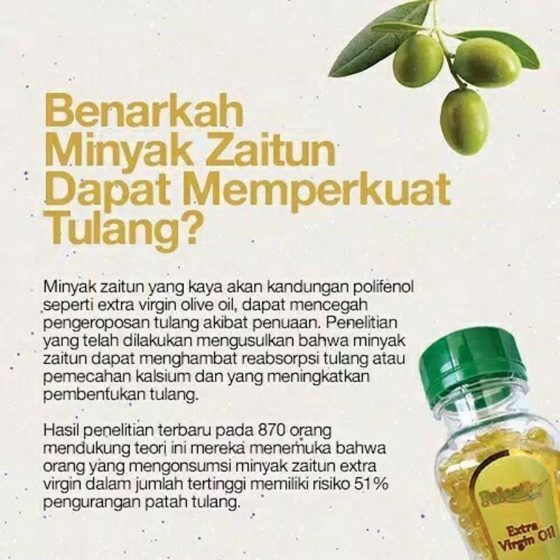 Minyak Zaitun Palestin Extra Virgin Olive Oil 100 kapsul