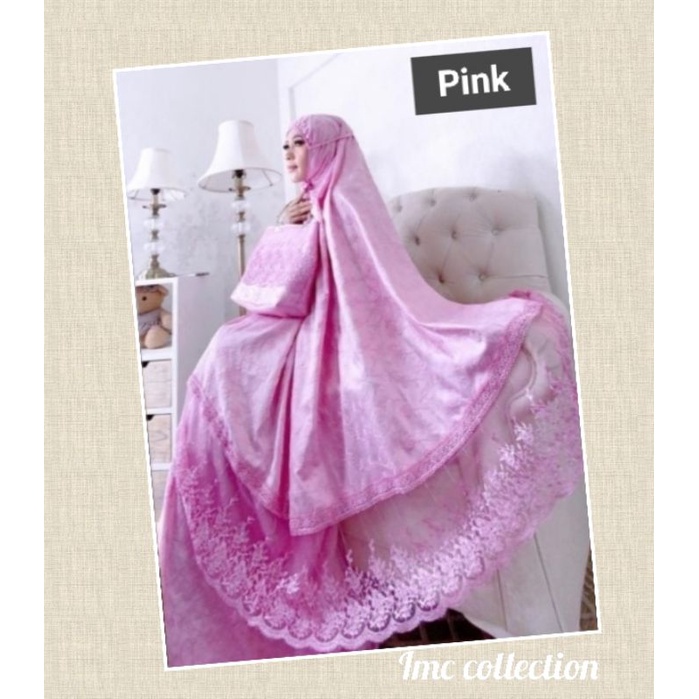 promo mukena sutra paris tas behel imc original