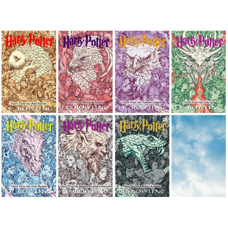 HARRY POTTER SET BOOK BAHASA INDONESIA SATUAN 1-7 BOOKS