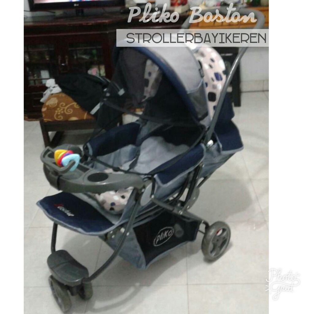 Stroller Pliko Boston / Kereta dorong bayi Pliko roda tiga Boston