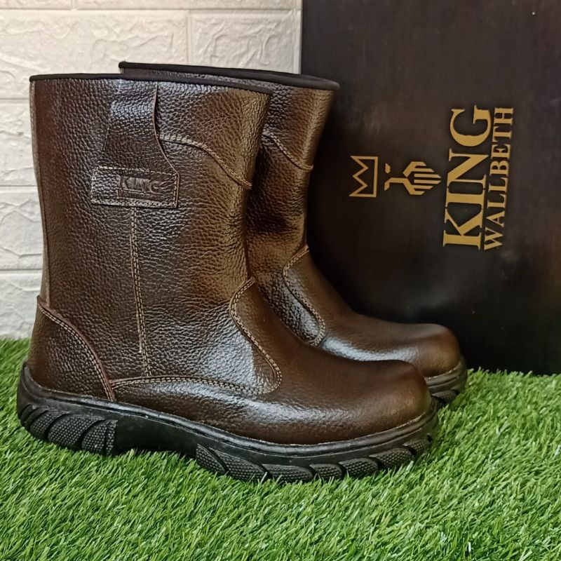 sepatu safety boots King wallbeth kulit asli terlaris