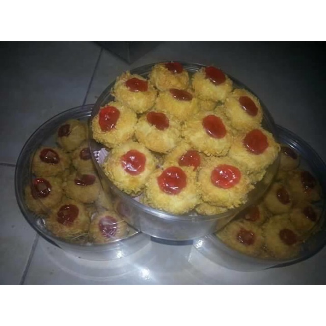 

Thumprint cookies strawberry Keju wisjman