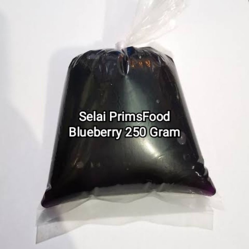 

Selai Blueberry PrimsFood Softfill 250 Gram / Selai Pasta Manis Rasa Blueberry Ekonomis / Selai Kue, Roti dan Donat