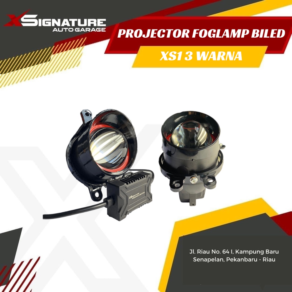 PROJECTOR FOGLAMP BILED 3 INCH XS1 3 WARNA