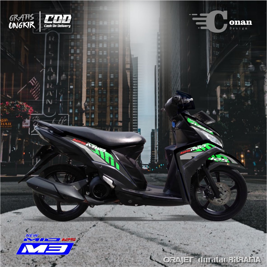 Stiker Motor Mio M3 Striping 125 Mio