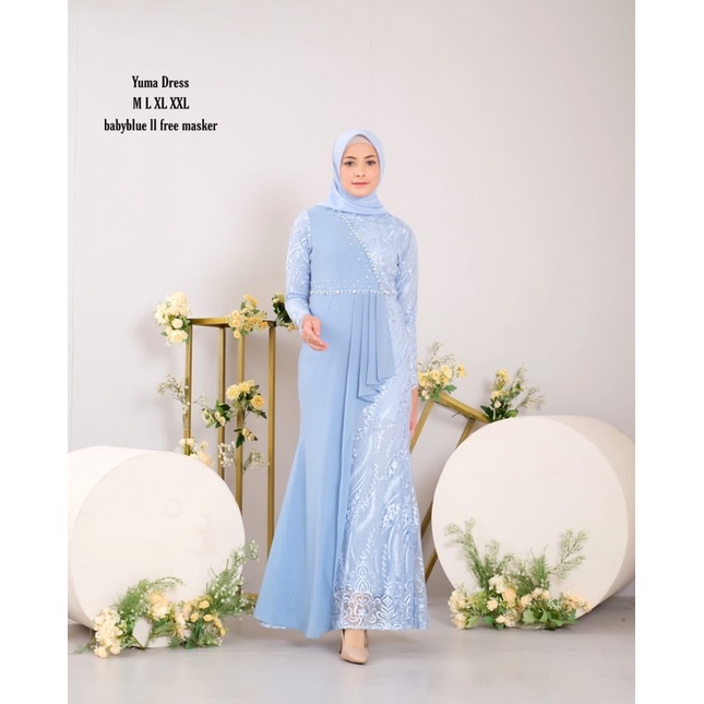 YUMNA DRESS // GAMIS PESTA // GAMIS TERBARU // GAMIS MODERN // GAMIS KONDANGAN // KEBAYA MODERN // KEBAYA GAMIS