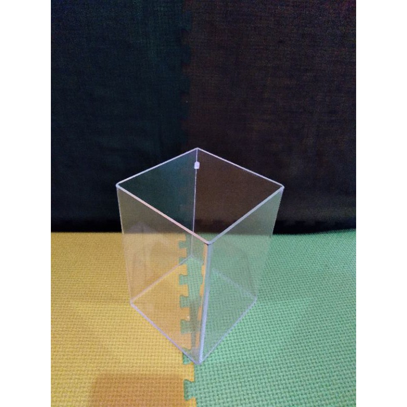 Soliter Akrilik 10×10×15/soliter cupang/soliter selfi/soliter promo( FREE STEROFOAM)*BERGARANSI*