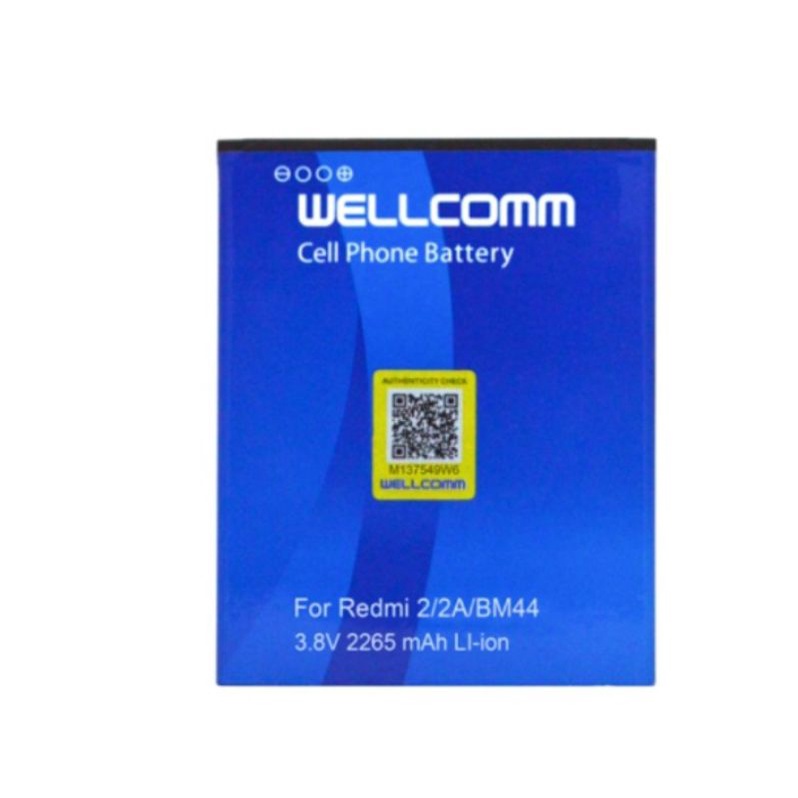 Baterai Battery Wellcomm Double IC Xiaomi Redmi 2 Redmi 2A/BM44