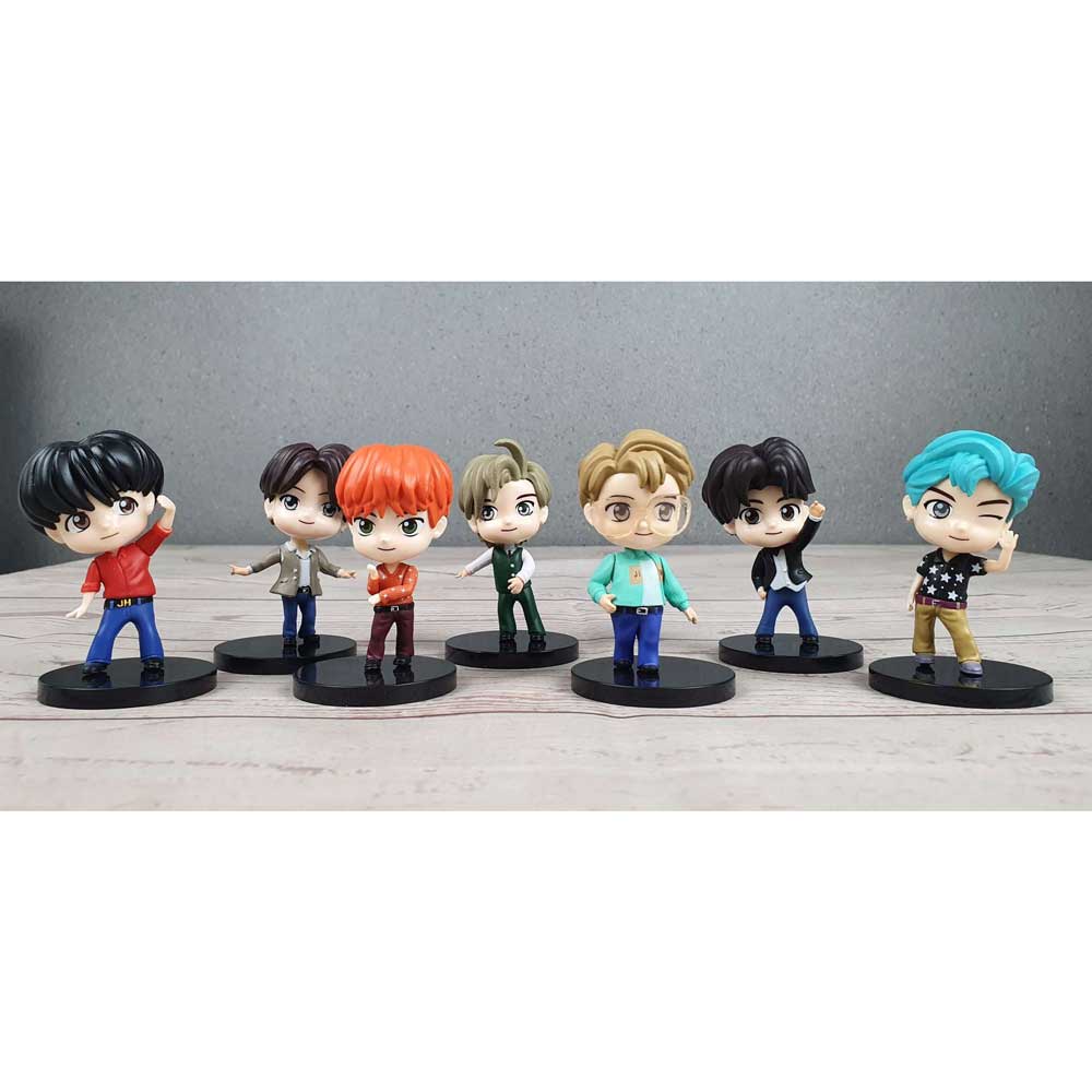 Mainan Anak Tiny Tan Miniatur BTS Children Toy for Army 7 PCS