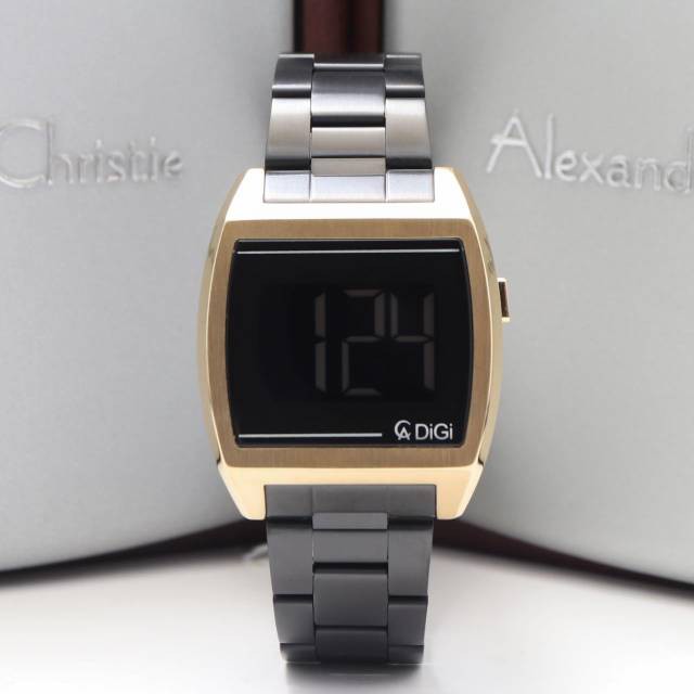 JAM TANGAN PRIA / WANITA ALEXANDRE CHRISTIE AC 9229 / AC9229 GOLD BLACK ORIGINAL