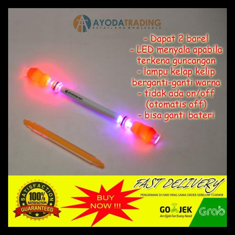 

PROMO SPINNING PEN LED ZHIGAO V31 WPSA - BIRU MUDA