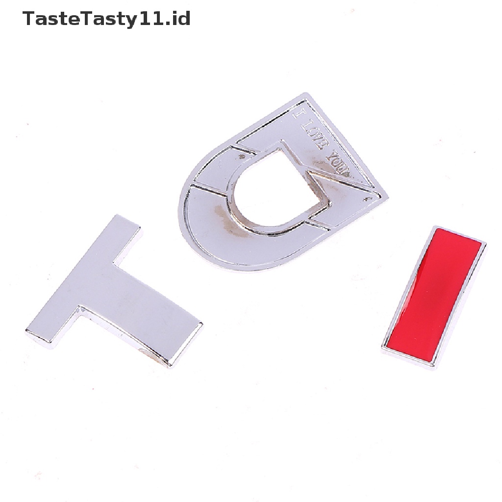 Tastetasty Stiker Emblem Huruf T-I Diy Untuk Mobil