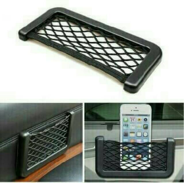 Car Net Pocket SMALL / Jaring Tempat Hp Untuk Mobil / Aksesoris Mobil