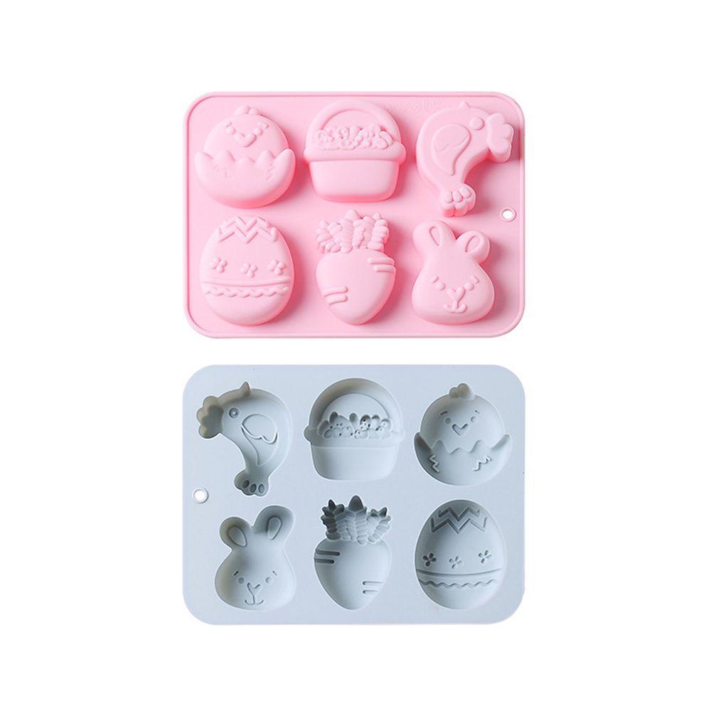 Top Easter Mold Rabbit Cute Bunny Ice Tray Happy Easter Cetakan Silikon