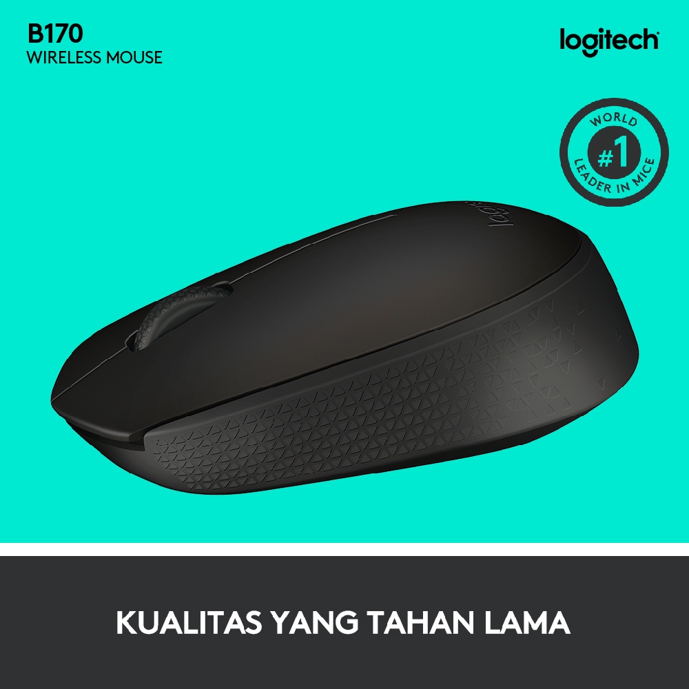 Logitech B170 Mouse Wireless untuk Windows, Mac, Linux dan ChromeOS