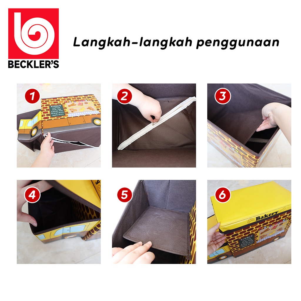 Storage BOX Motif Kartun Tempat Penyimpanan Lucu Serbaguna Organizer /Bangku Lipat Storage Box Sofa 5 Varian