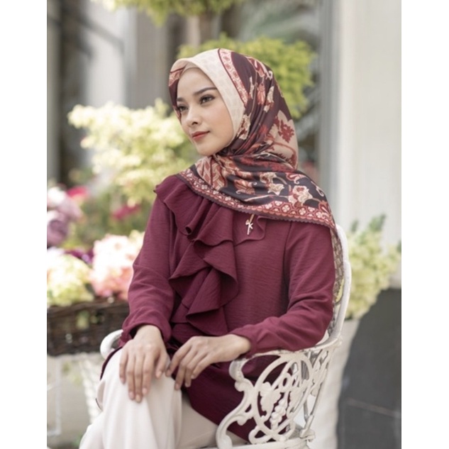 Wearing Klamby Wana Scarf