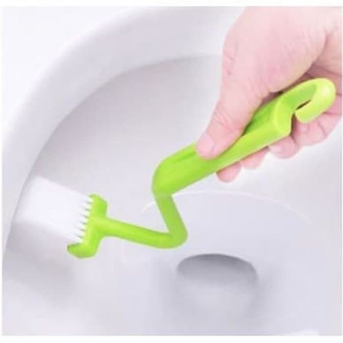 Sikat WC Toilet Kloset Sudut Lengkung Kamar Mandi Murah wastafel brush curve alat kebersihan bath on