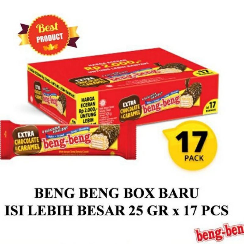 

beng beng isi pack 17 isi berat 25 gram bpom