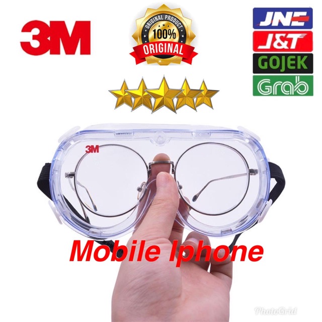 KACA MATA GOOGLE 3M 1621AF / Safety Google 3M