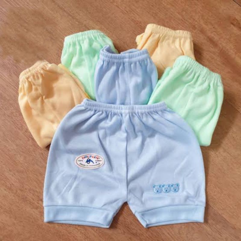 6 PCS CELANA PENDEK  BAYI DOLPHIN/ CELANA PENDEK ANAK/ CELANA PENDEK BABY