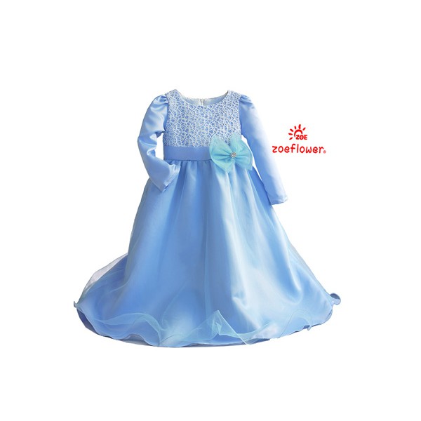Gamis Anak Warna Biru Muda Tali Pinggang Pita Gaun Muslimah Anak Perempuan Baju Branded Impor Anak Shopee Indonesia
