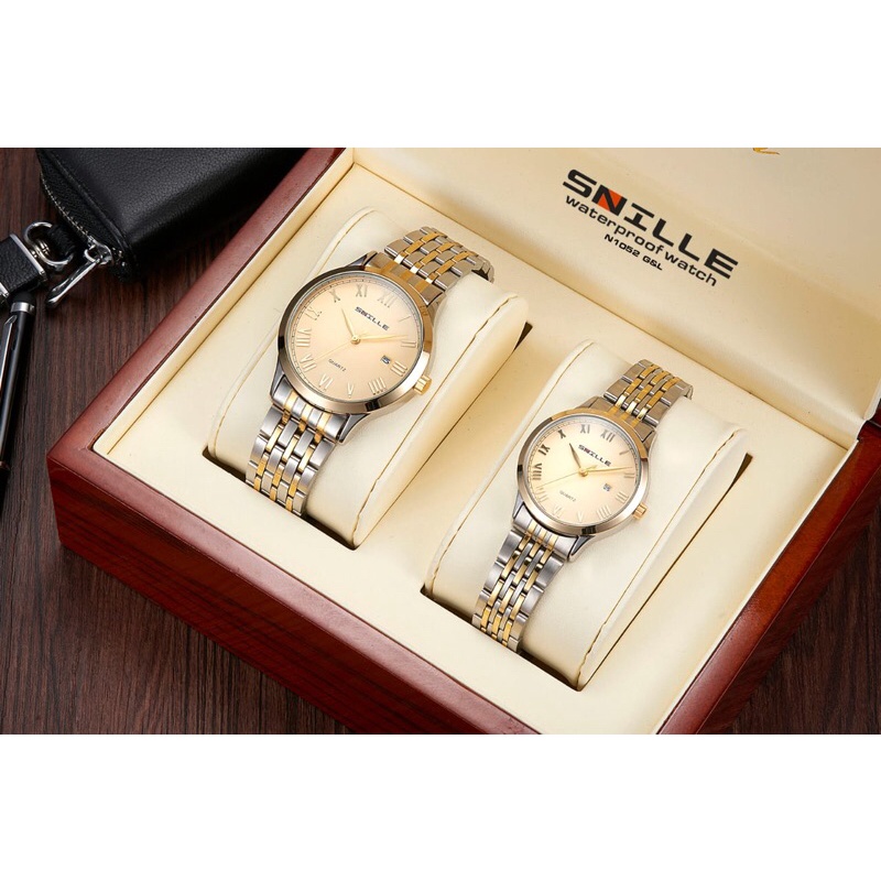 JAM TANGAN COUPLE SNILLE N 1052 ANTI AIR-JAMT TANGAN RANTAI-JAM TANGAN FASHION