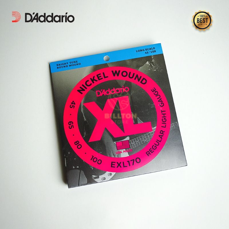 senar gitar bass daddario EXL170 nickel Wound 4-strings