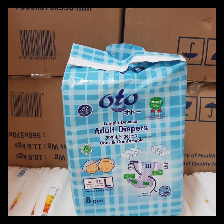 Popok lansia dewasa L perekat TERBAIK