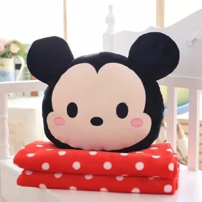 Boneka mickey minnie 3in1- balmut mickey minnie- selimut mickey minnie