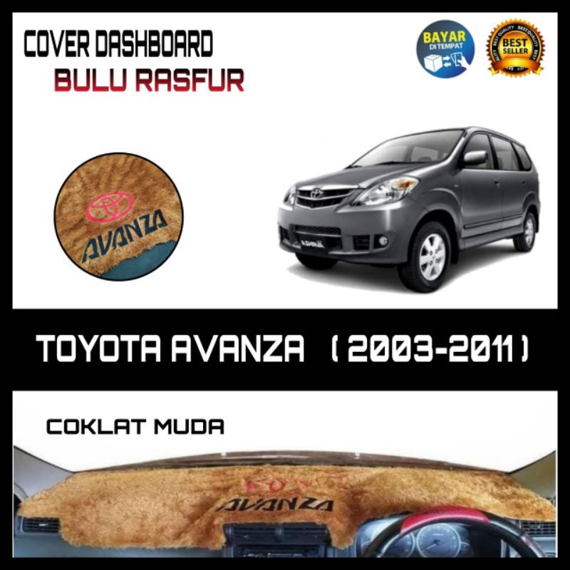 Cover Dashboard mobil Bulu Bordir Toyota Avanza Lama 2004-2011 #free double tape by Equivalents