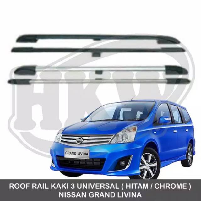 Roof rail mobil nissan livina
