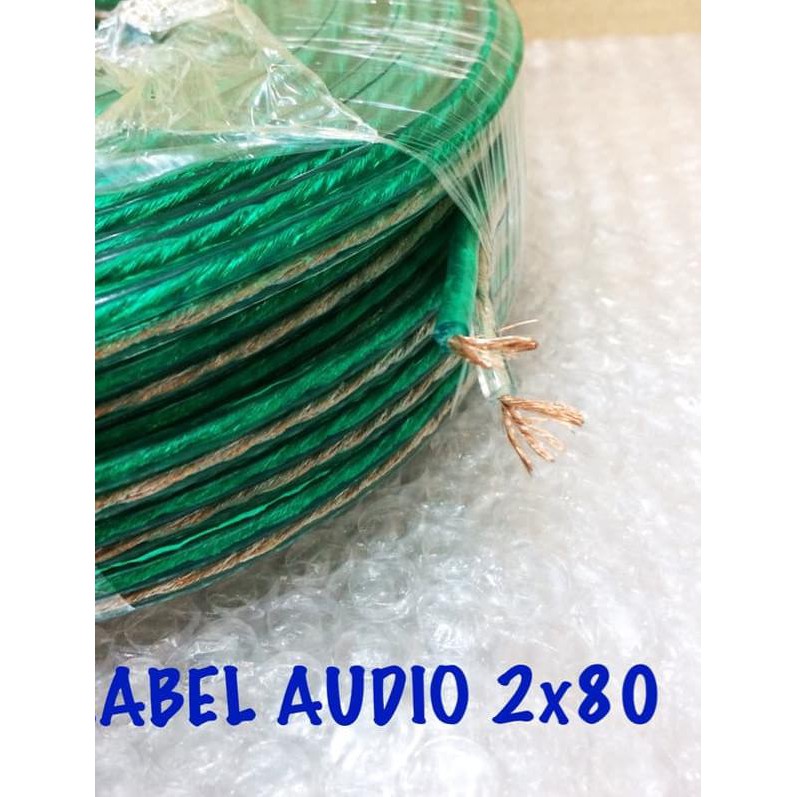 KABEL LISTRIK TRANSPARAN 2x80 2 x 80 KABEL SERABUT 2*80 Per Roll
