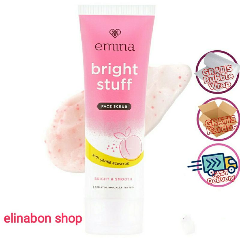 emina bright stuff face scrub 50ml