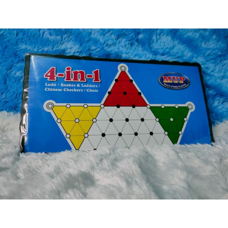 Mainan Catur / Ludo /  Ular tangga /Catur cina 4 in 1