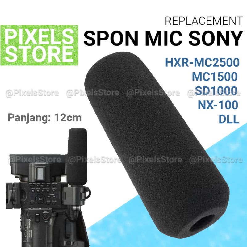 Spons Mic Sony MC1500 MC2500 SD1000 HDV1000P NX100 DLL COVER SPON MICROPHONE