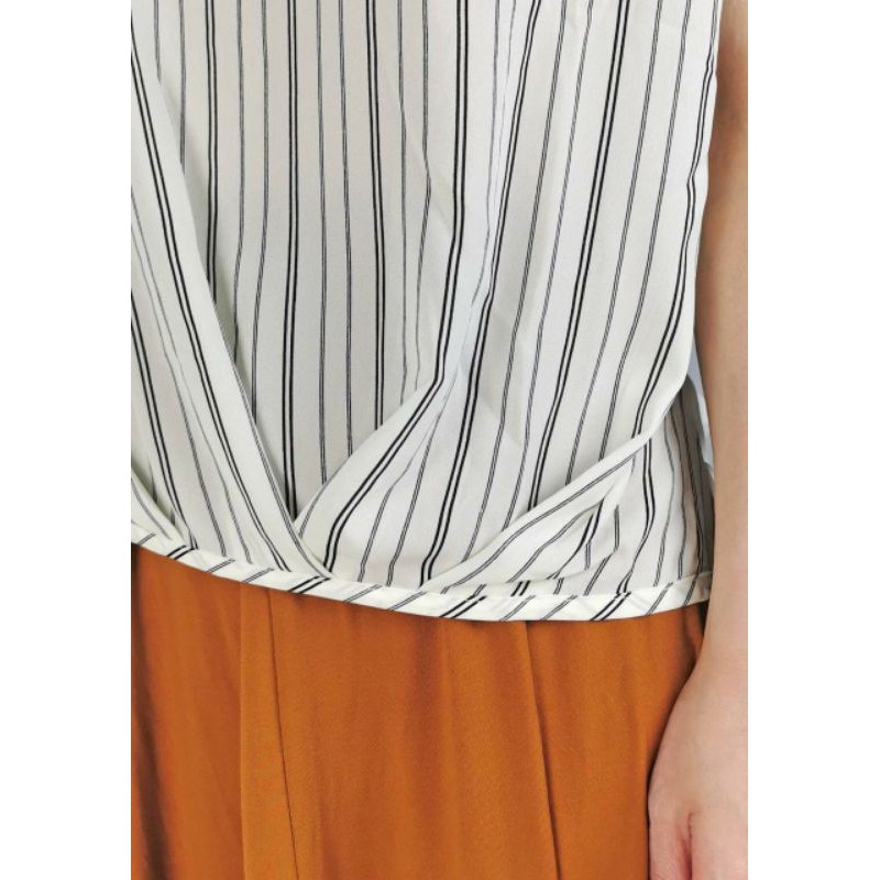 Hushus white striped blouse ori