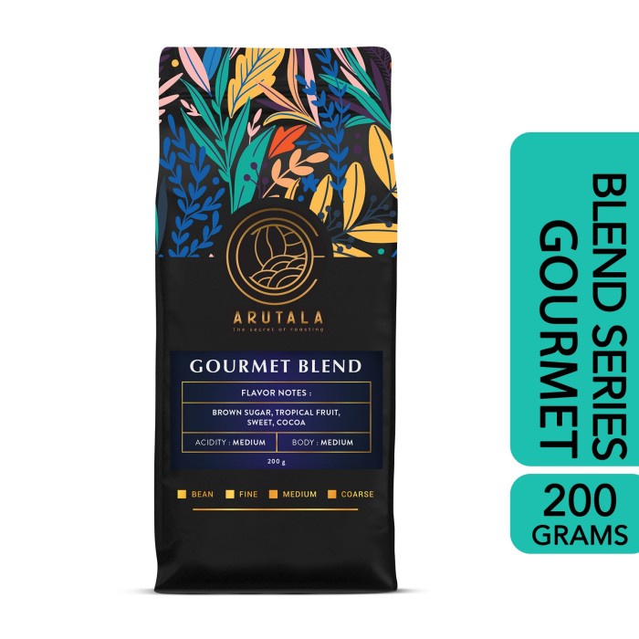 

(BISA COD) ARUTALA Gourmet Blend Kopi - For Manual Brewed Coffee - 200 gram - Giling Halus