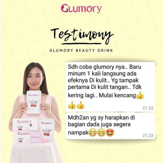 Glumory Minuman Pemutih Review Distributor Bpom Suplemen Kecantikan Glumory Beauty Drink Shopee Indonesia