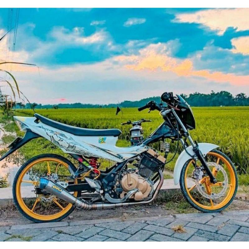 KENALPOT RECING DPJ UJUNG BLUOMON PNP SATRIA FU KARBU, SATRIA FU INJEKSI, SONIC