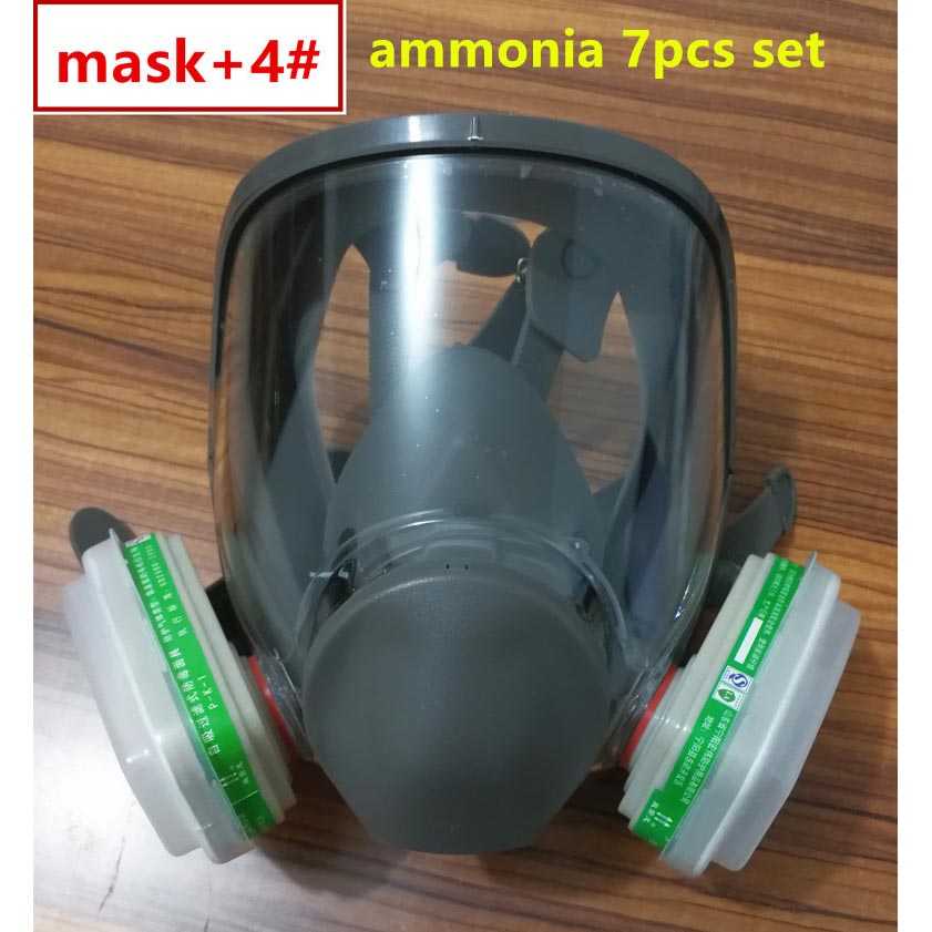 3M Masker Gas Amonia Full Face Respirator - 6800 no.4-Hijau